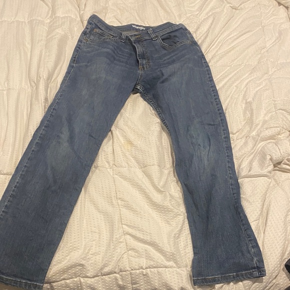 Wrangler Boy’s Blue classic Straight Jeans Size 14 - Picture 1 of 9